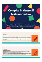 anteprima - Esercizi - Compito in classe: il testo narrativo - Pagina di copertina