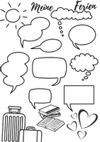 Vorschau - Arbeitsblätter - Meine Ferien, Steckbrief, Sommer, Kreatives Schreiben, Sommerferien, Deutsch, Sketchnotes, Sommer, Grundschule, DaF/DaZ, Deutschunterricht - Seite 2