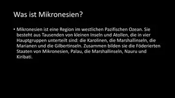 Vorschau - Arbeitsblätter - AB mit Fragen zum Thema "Mikronesien" + Lösungsblatt - Deckblatt