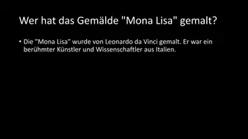 Vorschau - Arbeitsblätter - AB mit Fragen zum Thema "Mona Lisa" + Lösungsblatt + Mindmap + Infografik - Seite 3