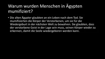 Vorschau - Arbeitsblätter - AB mit Fragen zum Thema "Mumie" + Lösungsblatt + Infografik - Seite 3