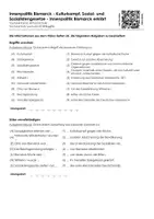 Vorschau - Arbeitsblätter - 1 Video - viele Aufgaben: Innenpolitik Bismarck - Kulturkampf, Sozial- und Sozialistengesetze - Innenpolitik Bismarck erklärt - Deckblatt