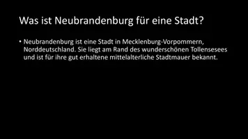 Vorschau - Arbeitsblätter - AB mit Fragen zum Thema "Neubrandenburg" + Lösungsblatt - Seite 2
