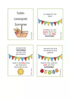 Vorschau - Spiele - Tafel-Lesespiel: Sommer - Seite 1