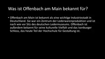 Vorschau - Arbeitsblätter - AB mit Fragen zum Thema "Offenbach am Main" + Lösungsblatt + Mindmap - Seite 3