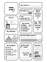 Vorschau - Unterrichtsreihen - "This is me" (Steckbrief) - Deckblatt