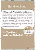 Vorschau - Arbeitsblätter - Nahrung des Eichhörnchens - Differenzierte Arbeitsblätter - Seite 1