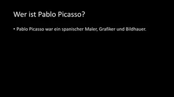 Vorschau - Arbeitsblätter - AB mit Fragen zum Thema "Pablo Picasso" + Lösungsblatt + Infografik - Seite 2