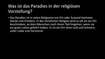 Vorschau - Arbeitsblätter - AB mit Fragen zum Thema "Paradies" + Lösungsblatt + Infografik - Seite 3