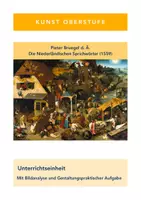 Vorschau - Unterrichtsreihen - Pieter Bruegel d. Ä. Niederländische Sprichwörter Unterrichtseinheit - Deckblatt