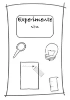 Vorschau - Arbeitsblätter - Versuchsprotokoll für erste Experimente Experimentieren - Seite 1