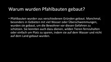 Vorschau - Arbeitsblätter - AB mit Fragen zum Thema "Pfahlbauten" + Lösungsblatt - Seite 3