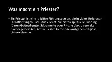 Vorschau - Arbeitsblätter - AB mit Fragen zum Thema "Priester" + Lösungsblatt - Seite 2