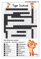Vorschau - Spiele - Tiger Suchsel - Buchstabengitter - Seite 2