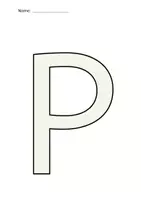 Vorschau - Arbeitsblätter - Buchstabe P / p 10 Arbeitsblätter + Stationenlernen - Seite 1