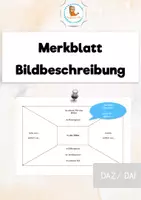Vorschau - Poster - Merkblatt Bildbeschreibung DAZ DAF - Deckblatt