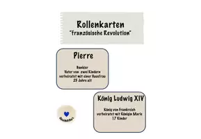Vorschau - Poster - Rollenkarten "Französische Revolution" Gesellschaft - Deckblatt