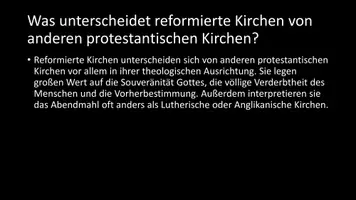 Vorschau - Arbeitsblätter - AB mit Fragen zum Thema "Reformierte Kirchen" + Lösungsblatt - Seite 3