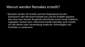 Vorschau - Arbeitsblätter - AB mit Fragen zum Thema "Remake" + Lösungsblatt - Seite 3