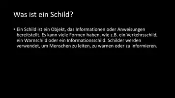 Vorschau - Arbeitsblätter - AB mit Fragen zum Thema "Schilder" + Lösungsblatt - Seite 2