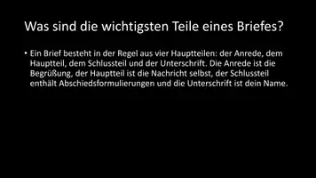 Vorschau - Arbeitsblätter - AB mit Fragen zum Thema "Schreiben eines Briefes" + Lösungsblatt - Seite 3