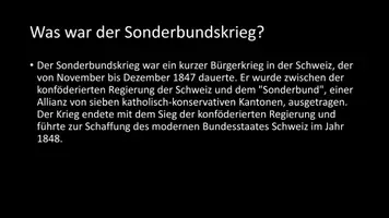 Vorschau - Arbeitsblätter - AB mit Fragen zum Thema "Sonderbundskrieg" + Lösungsblatt + Infografik - Seite 3