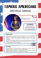 Vorschau - Stationenlernen - Famous Americans - 21st Century (1) - Deckblatt