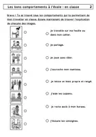 Aperçu - Feuilles d'exercices - Les Bons comportements à l’école - Page 3