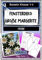 Vorschau - Mal- und Bastelvorlagen - Fensterdeko: Große Margerite - Kopiervorlagen - Deckblatt