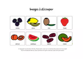 Aperçu - Apprentissages en autonomie - Loto des Fruits, idéal pour enfant porteur de handicap - Page 3