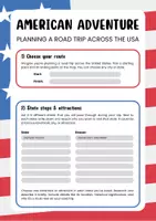Vorschau - Arbeitsblätter - American Adventure: USA Road Trip - Deckblatt