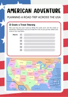 Vorschau - Arbeitsblätter - American Adventure: USA Road Trip - Seite 1