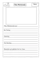 Vorschau - Arbeitsblätter - Vorlagen Wochenendbuch/ Schreiben vom Wochenende - Seite 2