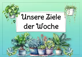 Vorschau - Poster - Schuljahres-Ziele-Plakat zur Motivation (zum Schulstart, Pflanzen-Stil) - Seite 3