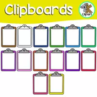 Vista previa - Elementos para la creación de materiales - Clipboards Clipart Free - Portada