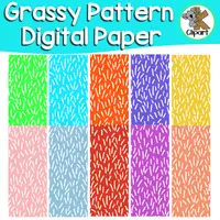 Vista previa - Elementos para la creación de materiales - Grassy Pattern Digital paper - Portada