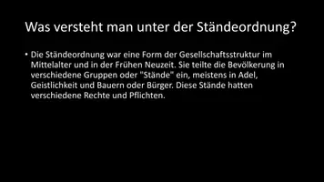 Vorschau - Arbeitsblätter - AB mit Fragen zum Thema "Ständeordnung" + Lösungsblatt + Infografik - Seite 3