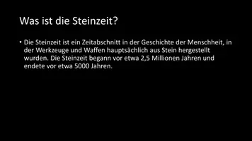 Vorschau - Arbeitsblätter - AB mit Fragen zum Thema "Steinzeit" + Lösungsblatt + Infografik - Seite 2