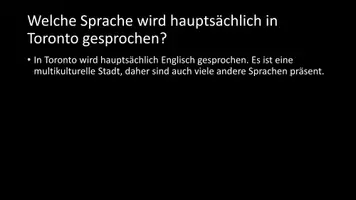 Vorschau - Arbeitsblätter - AB mit Fragen zum Thema "Toronto" + Lösungsblatt - Seite 3