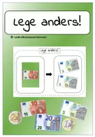Vorschau - Aufgabenkarten - Lege anders! (Geldbeträge auf unterschiedliche Weise legen) - Deckblatt