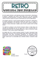 Vista previa - Manualidades / Dibujos para colorear - Fondos de acuarela colores Retro Clipart - página 1