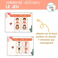 Aperçu - Jeux - Les émotions ou Sentiments BOOM CARDS - Page 2