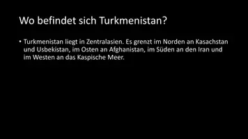 Vorschau - Arbeitsblätter - AB mit Fragen zum Thema "Turkmenistan" + Lösungsblatt - Seite 2
