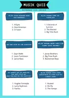Vorschau - Quiz - Musik Quiz - Boybands der 2010er - Deckblatt