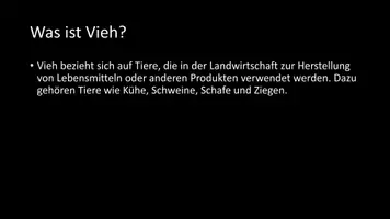 Vorschau - Arbeitsblätter - AB mit Fragen zum Thema "Vieh" + Lösungsblatt - Seite 2