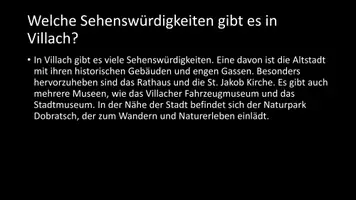 Vorschau - Arbeitsblätter - AB mit Fragen zum Thema "Villach" + Lösungsblatt - Seite 3