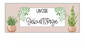 Vorschau - Poster - Geburtstagskalender Boho Stil (Pflanzen) - Seite 2