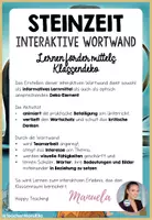 Vorschau - Stationenlernen - Steinzeit Interaktive Wortwand | Zuordnungsspiel mit Kleber oder Klettpunkten - Seite 1