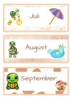 Vorschau - Mal- und Bastelvorlagen - Kalender- Tafelkalender + Wetteranzeige für die Schildkrötenklasse - Seite 3