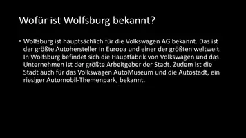 Vorschau - Arbeitsblätter - AB mit Fragen zum Thema "Wolfsburg" + Lösungsblatt - Seite 2